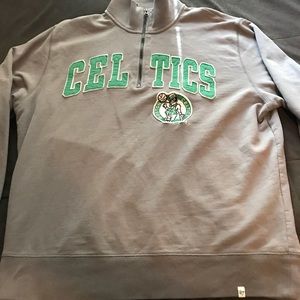 Boston Celtics Half Zip Sweater